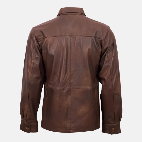 Kurrum Classic Brown Leather Shirt