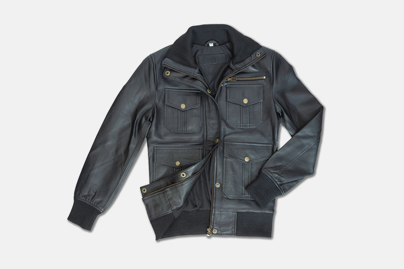 Mahodand Leather Bomber Jacket