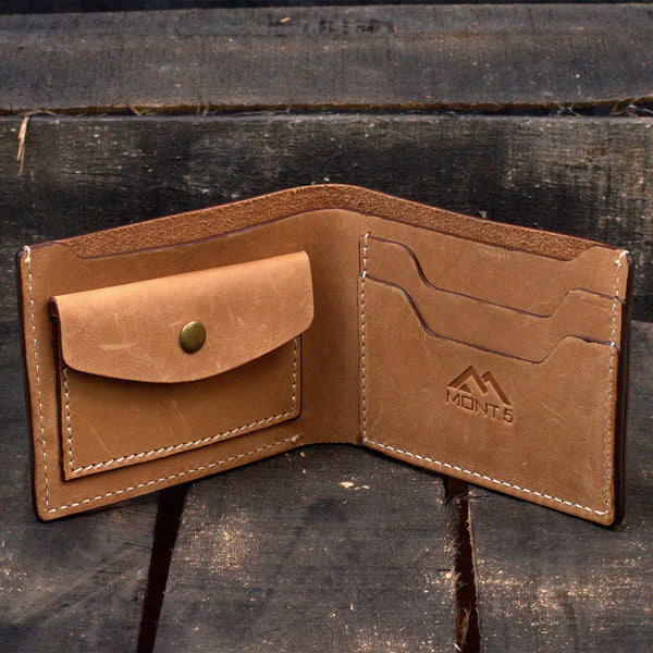 Mens Leather Bifold Wallet