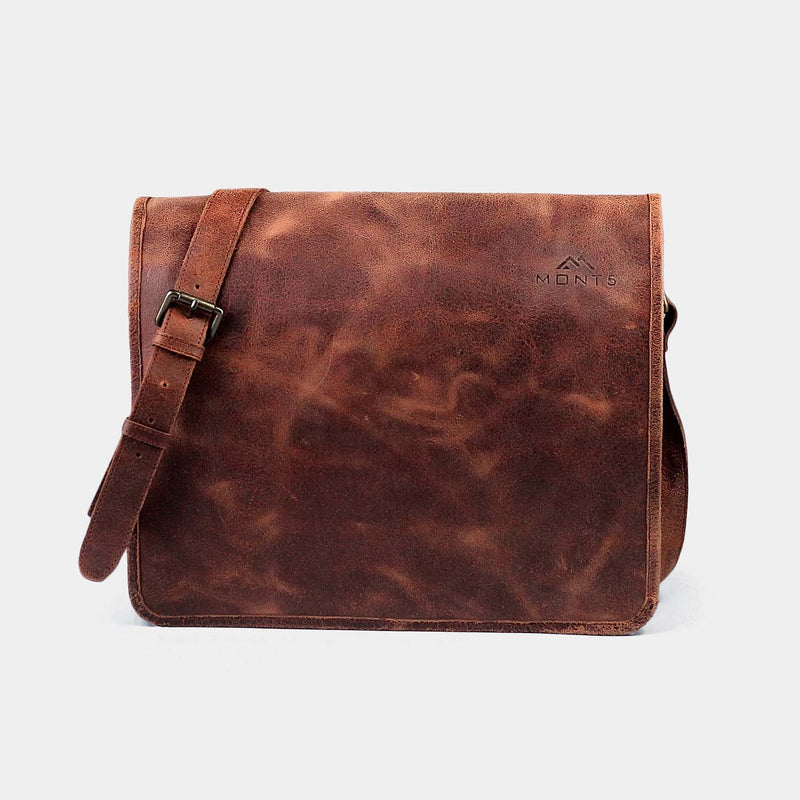 Brown Leather Messenger