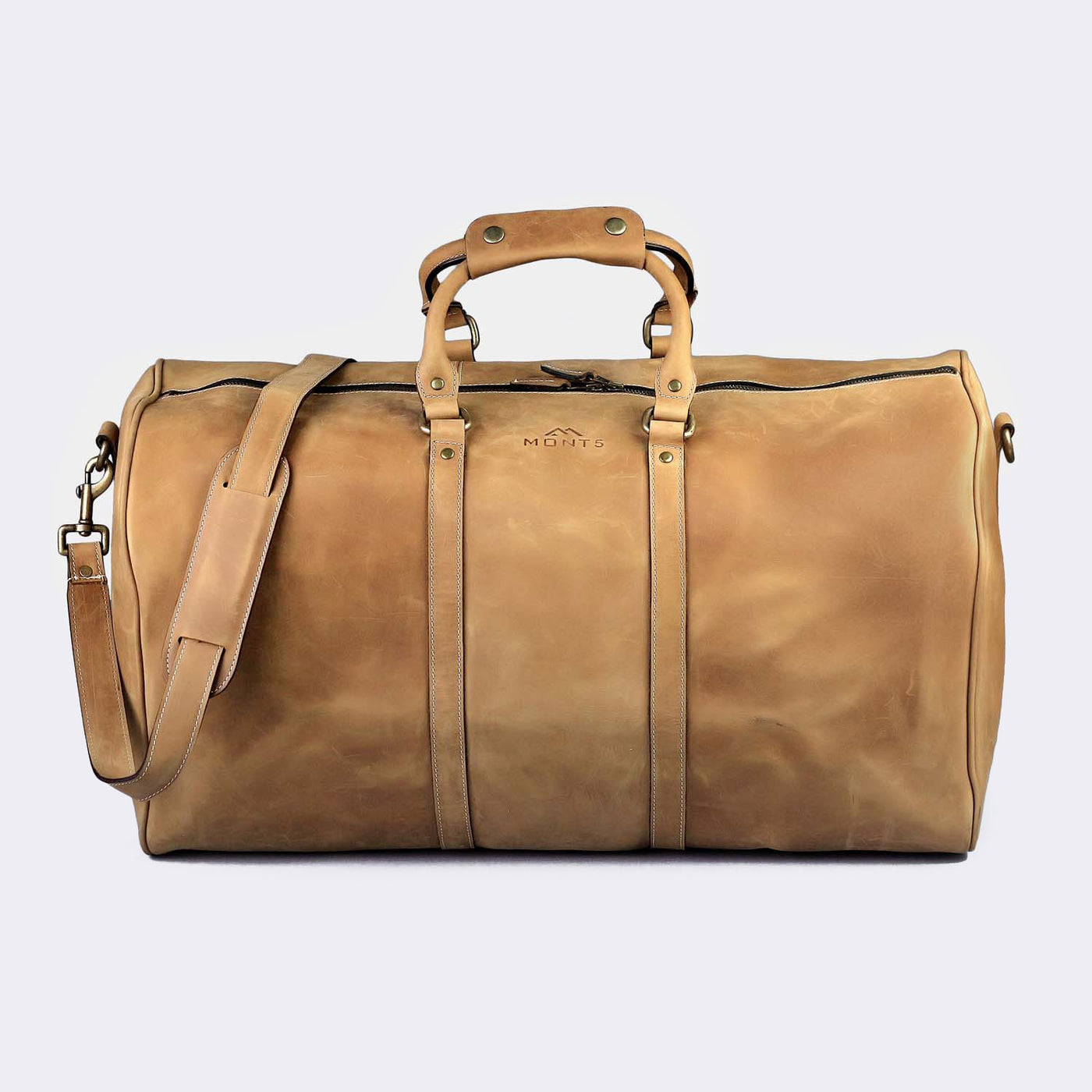 バッグ Conte Max by Navi leather duffle bag 24 Inch Duffel Bag