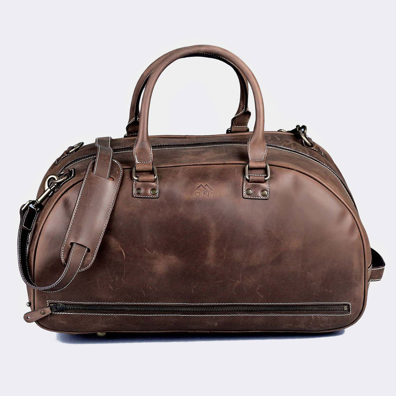 Brown Leather Weekend Bag