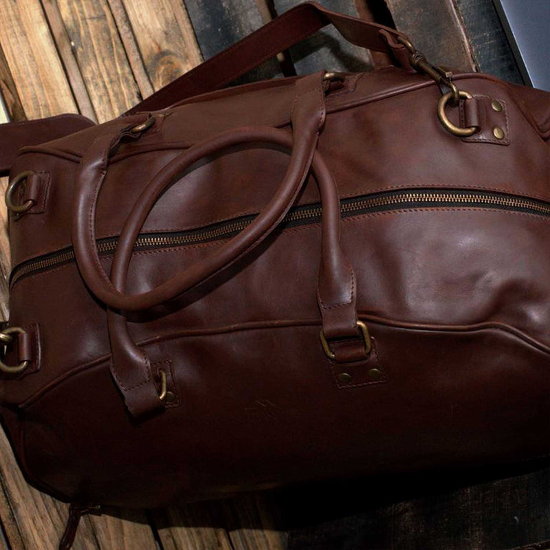 Hunza Small Leather Travel Bag