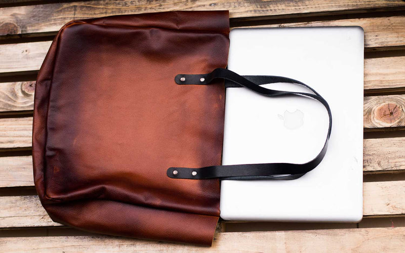Vegetable-tanned Leather Tote