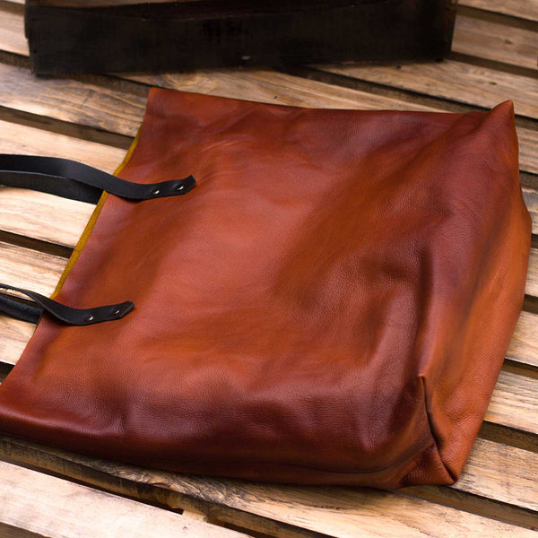 Brown Leather Tote