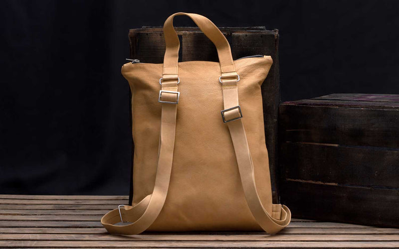 Khaplu Minimalist Women Leather Backpack