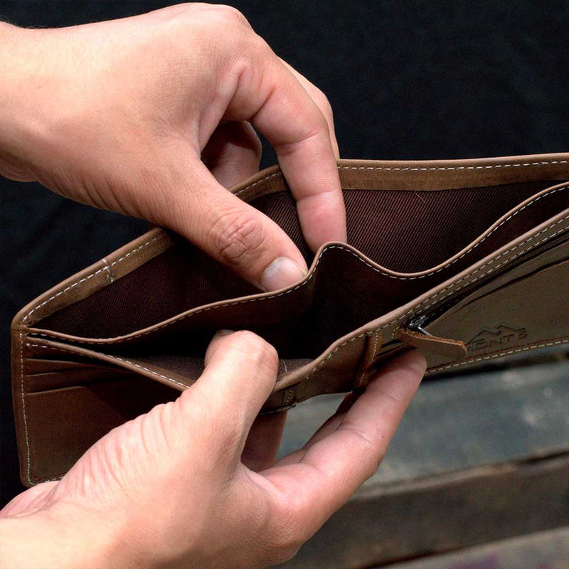 Brown Personalized Leather Wallet