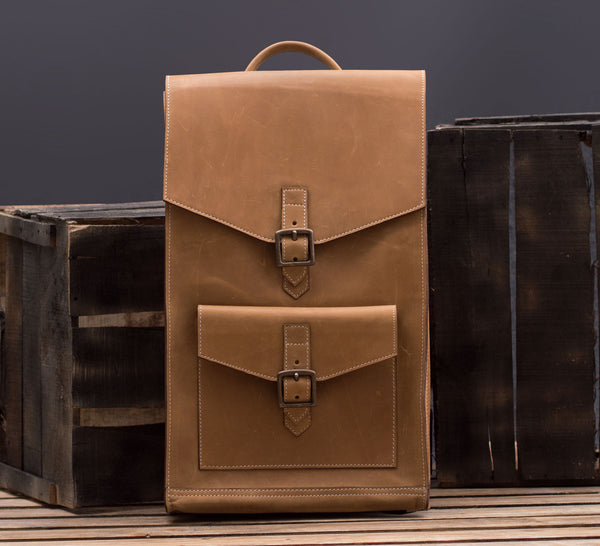 Spantik Vintage Leather Book Bag