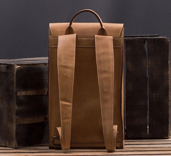 Spantik Vintage Leather Book Bag